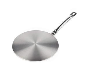 Disque Adaptateur 24 cm pour Plaque Induction - Genius Ideas - Argenté - Acier Inoxydable - Diffuseur de Chaleur
