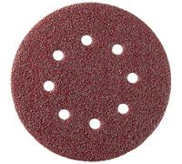 Disque auto-agrippant D125 mm papier corindon pour décapage et ponçage à sec de métaux et bois durs SIDAMO - 10940024