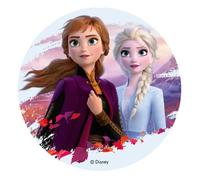 DISQUE AZYME 20 CM LA REINE DES NEIGES II DECOR GATEAU ANNIVERSAIRE