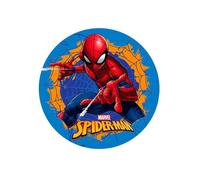 Dekora Design – Décoration gâteau Feuille azyme Spiderman 20 cm Multicolore Taille unique