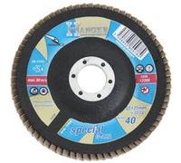 Disque bombé à lamelles zirconium 125mm grain 120 - HANGER - 150033 Noir G