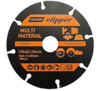 Disque carbure Multimateriaux 125 Al 22 23 NORTON CLIPPER - 70184608309