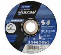 Disque de coupe 125x1 NORTON Vulcan INOX plat