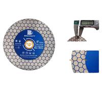 Disque de coupe circulaire, matériau diamanté, efficace pour la céramique et la porcelaine, 125 mm, 2 pièces