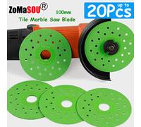 Disque de coupe de carrelage de 4 pouces, lame de scie en diamant Super fine pour porcelaine, céramique, verre, granit, Jade, disque de meule, 1 à 20 pièces 100x20mm(10pcs)