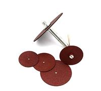 Disque de coupe de meule de lame de scie pour outil rotatif Dremel diamètre du trou central outils de ponçage abrasifs en métal en bois circulaire, tige de 5 pièces
