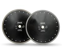 Disque de coupe diamant 2 pièces, 300 mm, type "Mesh Turbo", pour carrelage, marbre, granit, avec un alésage de 25,4 mm