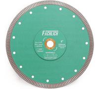 Disque de coupe diamant 200 mm, type "Turbo Mesh", pour céramique dure, porcelaine, carrelage, granit