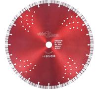 Disque de coupe diamanté avec turbo et trous Acier 350 mm