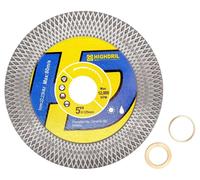 Disque de coupe diamanté pour carrelage, 125 mm, pour le découpe à sec et à l'eau de la porcelaine et du marbre