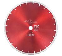 Disque de coupe diamanté - vidaXL - 350 mm - Acier - Rouge - Pour béton et granit