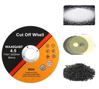 Disque de coupe, diamètre 115 mm, épaisseur 1,2 mm, compatible avec les meuleuses d'angle, 13300 tr/min, lot de 50