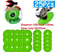 Disque de coupe en verre 100/115/125mm, lame de coupe en céramique, bouteilles de vin en diamant, lame de scie, chanfrein de meulage en cristal de Jade, 1 à 25 pièces 100x20mm(5pcs)