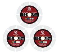 Disque de coupe pour bois, 75 mm x 10 mm, carbure de tungstène brasé sous vide, lot de 3