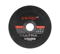 Disque de coupe pour métal ULTRA 125 x 1,0 mm - Corindon blanc al₂O 97-99 %, double renfort en fibre de verre, EN 12413, pour acier, inoxydable, aluminium et fonte - Par Dnipro-M