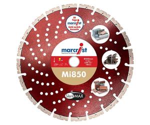 Disque de découpe diamanté Marcrist MI850, diamètre 180 mm, avec un alésage de 22,23 mm, pour matériaux durs
