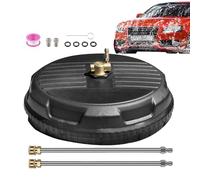 Disque de lavage électrique - Polisseuse de trottoir turbos, balai à rinçage rapide, pulvérisateur d'eau à double poignée, balayeuse circulaire en métal | Outil de rénovation de garage,