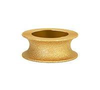 disque de meulage diamanté pour bords, Meule diamantée brasée sous vide, demi-rond, alésage 75 mm x 20, grain 60-80, plusieurs tailles disponibles