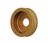 Disque de meulage diamanté rond brasé sous vide, diamètre d'alésage 10-50 mm, 75 mm(25mm)