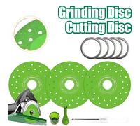 Disque de meulage disque de coupe 1/3/5/10 pièces disque de coupe en céramique pour carrelage en acier diamant verre vert disque de meulage haute teneur en manganèse Green holes