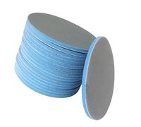 Disque de meulage en mousse, 20 pièces, 6 pouces, 400 mesh | Papier de verre éponge Flexible rond de 150Mm, pour le meulage la peinture de la voiture, papier de verre