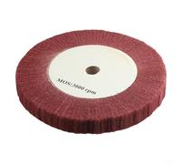 Disque de polissage à lamelles 15,2 cm ou 20,3 cm en fibre de nylon non tissée pour la finition du métal, le retrait de la rouille, grain 320, rouge et vert, 2,5 cm d'épaisseur (200 mm rouge)