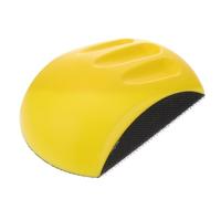 Disque de Polissage Auto-adhésif en Mousse Pu, Forme Souris 150 MM | Dos Auto-agrippant, Trois Fentes pour Doigts, Usage Automobile et Loisir, Couleur Jaune