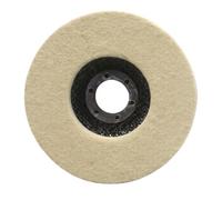 Disque de polissage en feutre adhésif antidérapant 115 mm / 125 mm, accessoire de polissage pour le polissage de grandes surfaces sans installation d ' outils, roue en laine pour meuleuse d ' angle