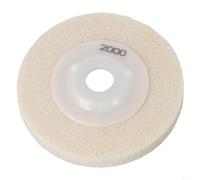 Disque de polissage en fibre éponge de 10,2 cm pour rénovation de pierre, marbre, granit, meuleuse d'angle grain 60-3000, feuille de nylon blanc (2000#)