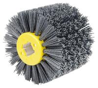 Disque de polissage pour tambour, grain 240, brosse en acier, trou de 19 mm, diamètre 120 mm, couleur noire