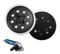 Disque de ponçage Bosch 125 mm 8 trous pour PEX 400 AE/PEX 300 AE, patin de ponçage avec fermeture , pour ponceuse excentrique et accessoires de ponceuse professionnelle