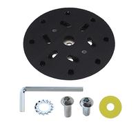 Disque de ponçage de 15,2 cm à 17 trous pour ponceuse à crochet et boucle compatible avec Makita BO6030 et BO6040 Festool RO1 ES150 ET2