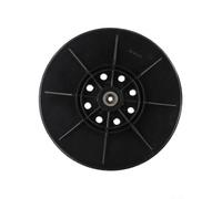 Disque de ponçage de rechange pour ponceuse à cloison sèche, 215 mm avec filetage de 6 mm, base en mousse souple à 8 trous pour ponceuses sans poussière, noir (dur)