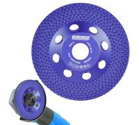 Disque de ponçage diamanté - Plateau de ponçage 125 mm - Pour béton - Résistant à l'usure - Pour meuleuse d'angle - Bleu