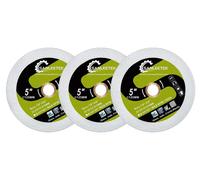 Disque de ponçage diamanté pour verre, lot de 3, diamètre 125 mm, pour découper et poncer le verre, le jade et le cristal