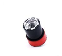 Disque de ponçage pour porte-éponge de polissage de 5 à 7,6 cm | Plaque de tampon rotative en PVC pour les travaux de détail | Rouge et noir (2,5 cm)
