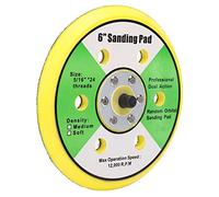 Disque de Ponçage Universel 150mm 6 Trous, Patin Abrasif | Support ABS, taux d\'enlèvement élevé, pour bords et surfaces, meule de meulage et de polissage