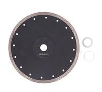 Disque de scie diamant circulaire à bride en maille, disque de coupe pour meuleuse d’angle, adapté aux carreaux de marbre ; lame abrasive diamantée avec plaque en acier au (230mm)