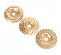 Disque De Sculpture Sur Bois, Accessoires De Meuleuse D'angle De 4 Pouces, Disque De Façonnage Du Bois, Roue De Meuleuse De Souche En Acier À Haute Teneur En Carbone for Couper(3pcs set)