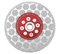 Disque de tronçonnage diamanté 115 mm pour découper et poncer des carreaux, du marbre, du granit et du quartz, épaisseur 2,3 mm, filetage M14