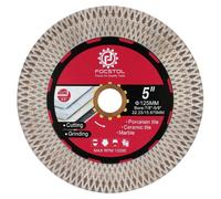 Disque de tronçonnage diamanté 125 mm x 22,23 mm, pour découper et poncer des carreaux, du marbre et du granit