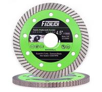 Disque de tronçonnage diamanté, 5 pièces, 115 mm, ultra-fin, pour matériaux de construction durs, céramique, granit