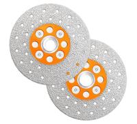 Disque de tronçonnage diamanté de 100 mm, double face, pour découper et poncer, lot de 2