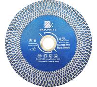Disque de tronçonnage diamanté de 115 mm, double face, pour découper et poncer la céramique, les carreaux, le marbre, la pierre naturelle et le granit