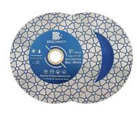 Disque de tronçonnage diamanté de 125 mm, double face, pour découper et poncer du granit, du marbre, des carreaux et des pierres naturelles (lot de 2)
