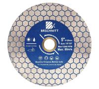 Disque de tronçonnage diamanté de 125 mm, double face, pour découper et poncer le granit, le marbre et les carreaux