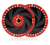 Disque de tronçonnage diamanté de 125 mm pour béton, acier et métal (lot de 2)