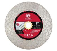 Disque de tronçonnage diamanté de 125 mm pour carrelage, marbre et granit - pour découpe et ponçage, avec un alésage de 22,23 mm