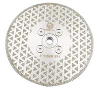 Disque de tronçonnage diamanté de 125 mm pour découper et meuler du granit, du marbre, de la céramique et du quartz | Filetage M14