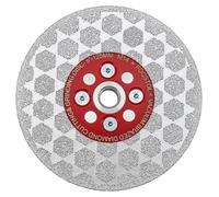 Disque de tronçonnage diamanté de 125 mm pour découper et poncer des carreaux, du marbre, du granit et du quartz, épaisseur 2,3 mm, filetage M14